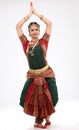 Tradition woman doing traditional dance Royalty Free Stock Photo