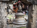 Traditionak hindu bell at Pashupatinath temple Royalty Free Stock Photo