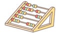 Traditional Abacus: Ancient Counting Device, Math Learning Tool, vector design Generative AI Royalty Free Stock Photo