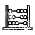 traditional abacus distressed icon symbol Royalty Free Stock Photo