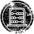 traditional abacus distressed icon symbol Royalty Free Stock Photo
