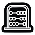traditional abacus icon symbol Royalty Free Stock Photo
