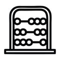 traditional abacus icon symbol Royalty Free Stock Photo