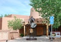 Traditional Adobe Architecture and Sculpture in Downtown Albuquerque, New Mexico