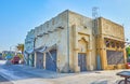 Traditional adobe houses of Al Seef neighborhood, Dubai, UAE Royalty Free Stock Photo