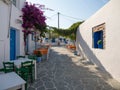 Traditional Aegean Greek village chora in Folegandros