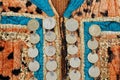 Traditional Afghani waistcoat decorated with old coins