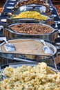 traditional african food tswana , at a festivity, samp, bogobe, pap, porridge, botswana and south africa