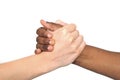 Traditional African Handshake Royalty Free Stock Photo