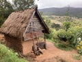 Traditional African hut in a village Royalty Free Stock Photo