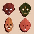 traditional african mask Royalty Free Stock Photo