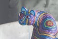 Traditional alebrijes handcrafts from indigenous artisans of Oaxaca mexico Royalty Free Stock Photo