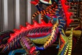 Traditional alebrijes handcrafts from indigenous artisans of Oaxaca mexico Royalty Free Stock Photo