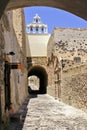 Traditional alley front of church