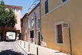 Traditional alley ocher building street in Cavaillon Provence France Royalty Free Stock Photo