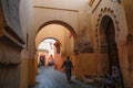 Traditional alley in old town of Marrakesh