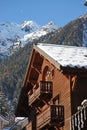 Traditional alpine cabin