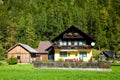Traditional alpine-style house Royalty Free Stock Photo