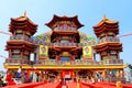 The traditional altar to Sacrifice to Ghosts and Gods on Mid-Year Festival , located in Keelung city,Taiwan