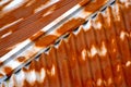 Colourful Aluminium Made House Roof Top Background Photograph