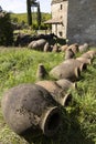 Traditional amphora for wine container from clay