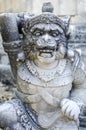 Traditional balinese hindu statues in bali temple indonesia Royalty Free Stock Photo