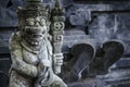 Traditional balinese hindu statues in bali temple indonesia Royalty Free Stock Photo