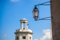 Traditional ancient Venetian street lamp close-up