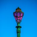 Traditional ancient Venetian street lamp close-up