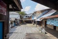 The traditional Annah Rais longhouse outside of Kuching, Sarawak Province, Malaysia on Borneo island