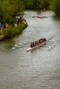 Traditional annual summer eights rowing competition in Oxford.