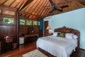 Traditional and Antique Bedroom villa in Bali Royalty Free Stock Photo