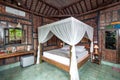 Traditional and Antique Javanese Style Bedroom villa in Bali Royalty Free Stock Photo