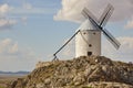 Traditional antique windmill in Spain. Consuegra. Toledo landscape