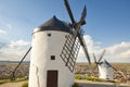 Traditional antique windmills in Spain. Consuegra, Toledo