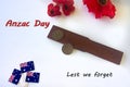 Two up board and pennies for Anzac Day.