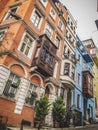 Traditional apartment buildings in Tophane district of Beyoglu, Istanbul Royalty Free Stock Photo