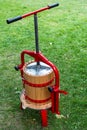 Traditional apple press