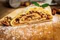 Traditional apple strudel