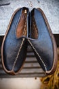 Traditional arab shoes Royalty Free Stock Photo