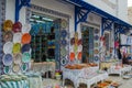 Traditional tunisian market. Medina in Nabeul. Royalty Free Stock Photo