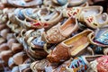 Traditional Arabic shoes Royalty Free Stock Photo