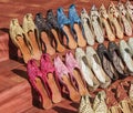 traditional Arabic shoes in east souk Royalty Free Stock Photo