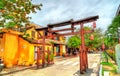 Traditional arch with lanterns in the old town of Hoi An, Vietnam Royalty Free Stock Photo