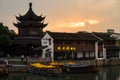 Traditional Architecture and Beautiful Scenery in Shan Tang Jie Royalty Free Stock Photo