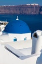 Architecture of the churches of the Oia City in Santorini Island Royalty Free Stock Photo