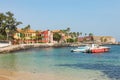 Traditional architecture at Goree island, Dakar, Senegal. West Africa