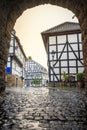 Traditional architecture at historic Blankenberg, Germany