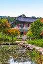 Traditional architecture old building temple in Korea Royalty Free Stock Photo