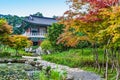 Traditional architecture old building temple in Korea Royalty Free Stock Photo